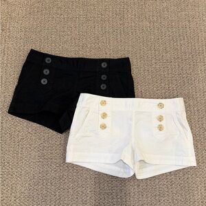 Express Stylish Black and White Women's Shorts